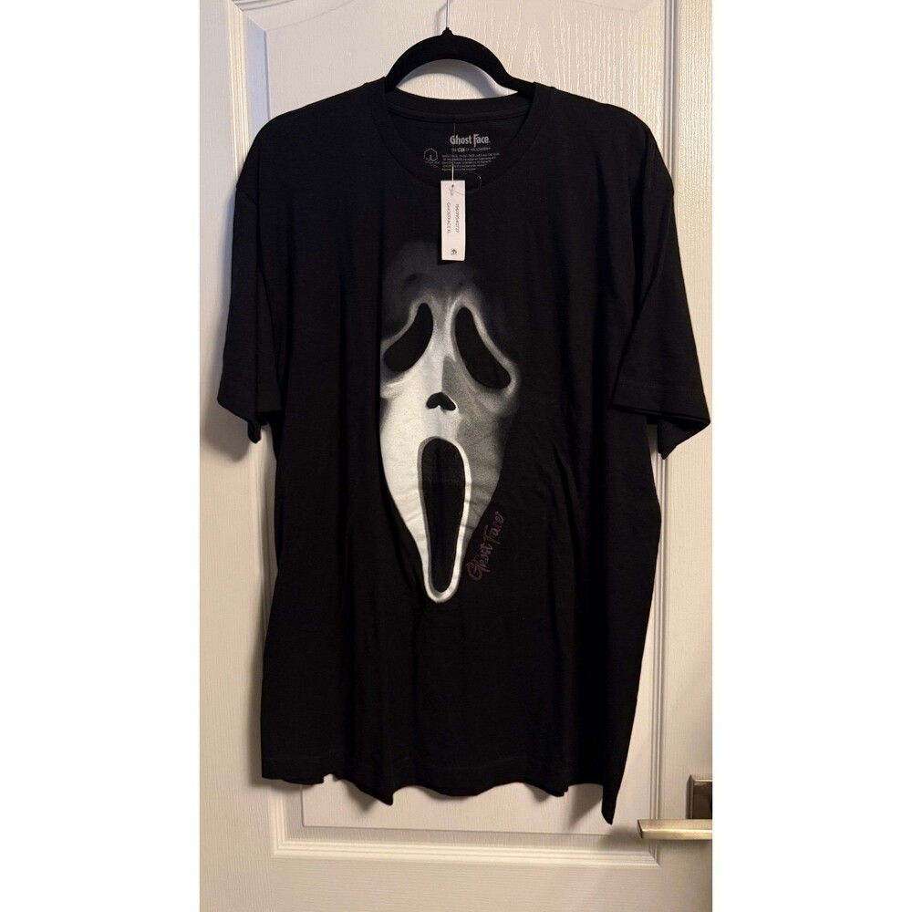 NEW Scream Ghost Face Black Tee Halloween Shirt Ghostface T-shirt Size XL